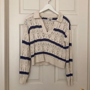 Collared Polo Pullover Sweater